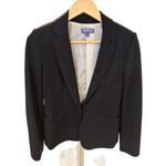 Vivienne Tam Designer Black Blazer Bossgirl 1 Button Women's Petite Small PS Photo 2
