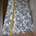 J Jill Pure‎ Jill Organic Cotton Saffron Midi Dress Long Sleeve Blue White Size L Photo 12