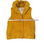 Anthropologie Pilcro and the Letterpress Puffy Quilted Mustard Yellow Vest Zip-u Photo 6