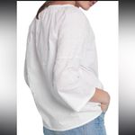 Roberta Roller Rabbit  Ulli Top Peasant Bohemian White Top Blouse Shirt Size XL Photo 1