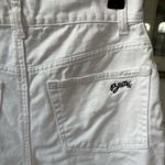 Vintage 90s BUM Equipment White Denim Mom Shorts 7 4 Photo 2
