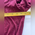 Free People  FP Beach burgundy Mini Dress Linen blend V neck oversized S Photo 4