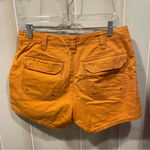 Cute pumpkin spice Y2K cargo shorts cotton canvas GH Bass Orange Size 10 Photo 5