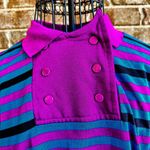 Vintage Levi Stauss Co Ladies Striped Double Snap Closure Top Small? Cal… Size undefined Photo 2