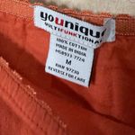 Younique Multifunktional Tiered Midi Skirt Orange Cotton Lace Trim Size XL Photo 3