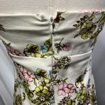 Vintage Y2K Ruth Strapless Floral Dress Womens 6 Garden wedding preppy coquette Green Photo 8