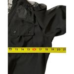 Candie's  Women Size Medium Blouse Roll Tab Sleeve Sheer Crop Top 19-786 Photo 5