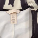 H&M Women's Black/Zebra Print Long Sleeve Deep V-Neck Mini Dress Size XS Photo 8