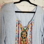 Altar'd State  COLORFUL BEADED TASSEL LS BOHO TOP Photo 2