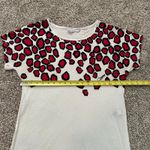 Diane Von Furstenberg  white, red & black cotton falling stones tee Photo 6