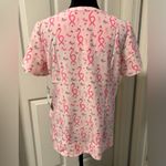 NWT Maevn Pink, Cure, Hope Breast Cancer Awareness Scrub Shirt Size M Photo 1