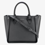 Alexander McQueen women’s Inside Out gray calfskin leather shopper tote bag Photo 0