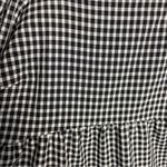 Nasty Gal  Size 0 Gingham Print Tired Puff Sleeve Dress Black White Check Milkmaid Photo 8