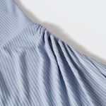 Mango Ribbed Knit Dress Blue Size 8 NEW Photo 4