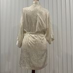 Victoria's Secret Vintage  white satin robe size S/M gold label Photo 3