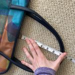 Y2K Watercolor Shoulder Bag Boho Pastel Southwest Artist Log Bag Tote Blue EUC Green Photo 7