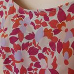 LL Bean One Piece Swimsuit Floral Pink Vibrant Swimming Summer Vacation Size 8 Photo 4