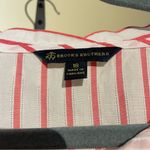 Brooks Brothers  Red and White Striped Cotton Blouse Top 16 Photo 2