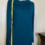 Chico's Zenergy 1 Size Large L Teal Green Loose Cowl Neck Lightweight Woman size:1 (8/10USA) Photo 2