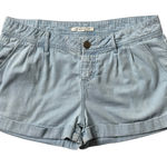 Forever 21 Denim Shorts Cuffed Hem Casual Light Wash Blue Size 28 Photo 0