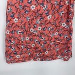 J. Jill Love Linen Tank Top Womens Medium Peach Floral Print Pockets Resort Wear Orange Photo 2