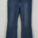 Gap Blue Denim Flare High Rise Jeans Size 8 Short/29 Slit Pocket Cotton Photo 0