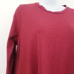 WVN For You Golden Shimmer Shift Dress Lagenlook Holiday Christmas Red Size L Photo 1