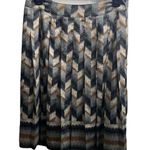 Talbots Pleated Chevron Print Skirt Photo 0