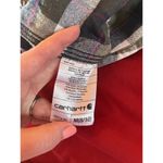 Carhartt Women’s Multicolor Long Sleeve Flannel Button Check Shirt Sz M (8-10) Photo 5