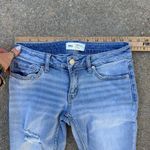 BKE Buckle  Stella 25 Low Rise Slim Fit Distressed Light Wash Capri Jeans ABK2127 Photo 6