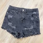 Mossimo Supply Co Mossimo Black Distressed Denim Shorts Photo 0
