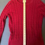 st. john's bay St John’s Bay Red Cable Knit Sweater Photo 3