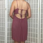 Wild Fable Purple Mauve Open-Tie-Back Cami Strap Dress, Size M Photo 1