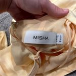 Misha Dawn Italian Straw Yellow Dress US 2 Photo 3