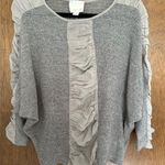 Aryn K . Gray Dolman Sleeve Mixed Media Wool/Silk Sweater Size S Long Sle… Photo 0