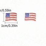 American flag earrings Photo 4