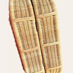 Vintage 1960’s wicker purse bag mint condition beach boho basket bag​​​​…​​​​​ Gold Photo 2