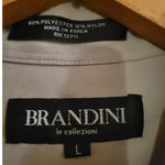 Brandini Beige Long Sleeve‎ Soft Comfort Dress Professional Button Up Shirt Photo 1