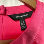 Karen Millen  Sheer Sleeve Cut Out Blouse in Bright Pink Size 2 Photo 2