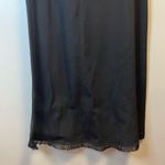 Armani Exchange Dress Vintage Black Midi Fringe Hem Sleeveless Dress Sz 6 EUC Photo 3