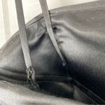 Bill Levkoff Black Satin Formal 2 Piece A-line Skirt Ruched Top Removable Straps Photo 5