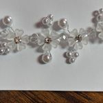 Galina Signature White Crystal, Pearl Necklace Floral Design Photo 3