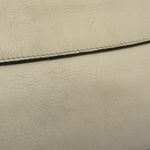 Anya Hindmarch Cream Leather Formal Foldover Clutch Purse Bag Brass Closure Tan Photo 3