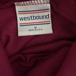 Westbound  Women Medium Turtleneck Red Pullover Sweatshirt Casual Preppy‎ Cozy Photo 3