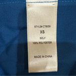 Petal and Pup Montana Blue Satin Square Neck Babydoll Top Back Tie Cut Out XS New Photo 14