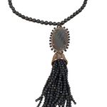 Kendra Scott Tatiana Long Pendant Necklace Brown Pearl Photo 1