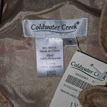 Coldwater Creek NWT  Womens‎ Gold Full Zip Faux Suede Jacket Shirt 1X Photo 3