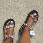 Arizona Jeans Arizona Womens Judith Strap Sandals outdoor animal print activewear shoe Sz 11M Photo 3