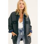 Free People Ruby Jacket in Incense Medium Oversized Shacket Grunge 90s Grey Photo 13