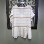 Blu Pepper Perch taupe/brown baby doll top Photo 4